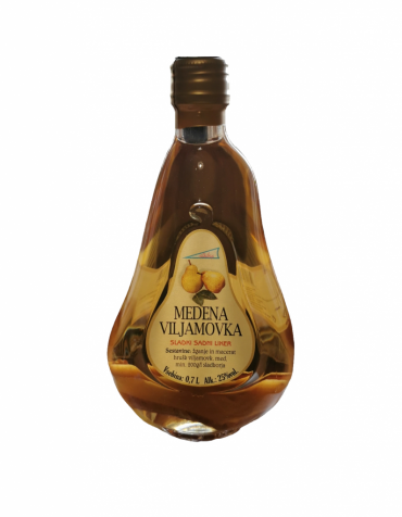 MEDENA  VILJAMOVKA, sladki sadni liker z krhlji 0,7l 25%