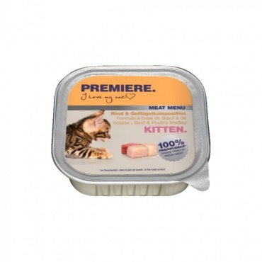 PREM M Meat Menu Kitten Goved./Perutnina 100g ALU-pak(FTN00001)