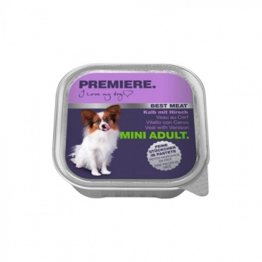 PREM P Best Meat Adult Mini Teletina/Jelen 100g ALU-pak(FTN00154)